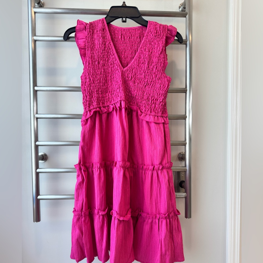 Pink Ruffled Dress